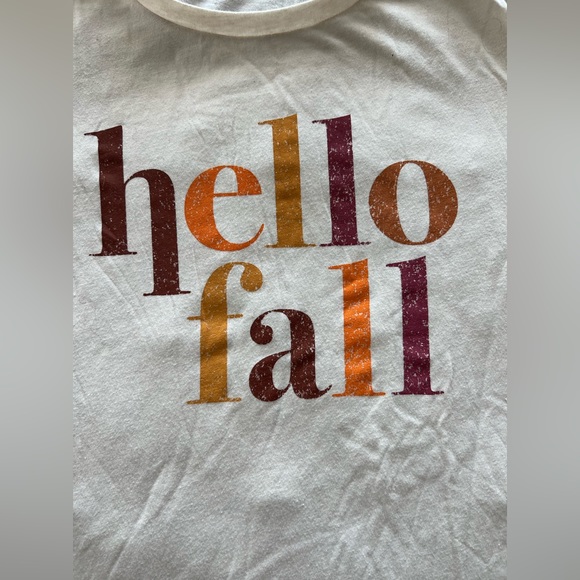 Size large long sleeve State of Mine Hello fall shirt. - Picture 2 of 3